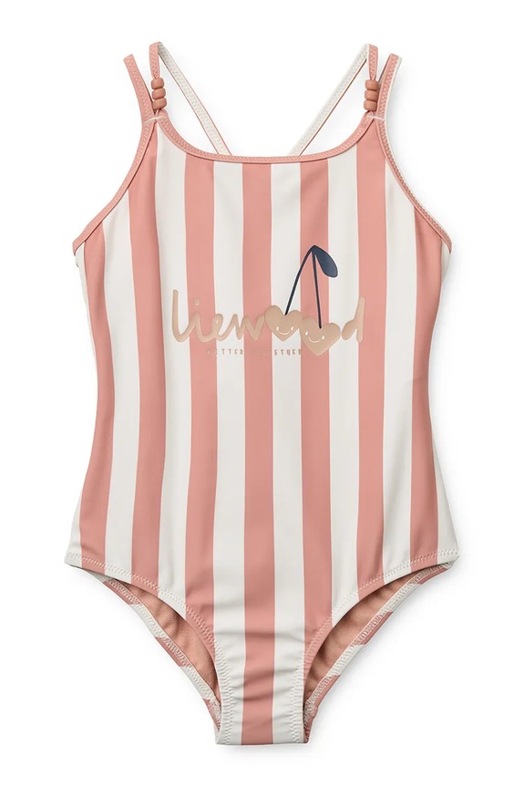Liewood gyerek egyrészes fürdőruha Suna Stripe Swimsuit rózsaszín LW19673.PPY2