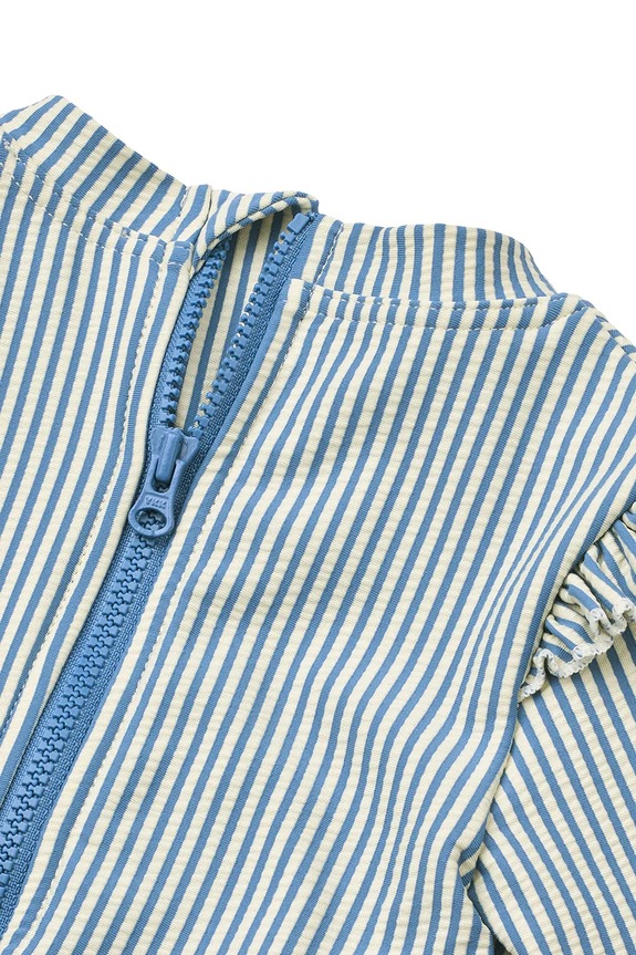 Lány Liewood gyerek egyrészes fürdőruha Sille Baby Seersucker Swimsuit LW20191.PPY2 kék