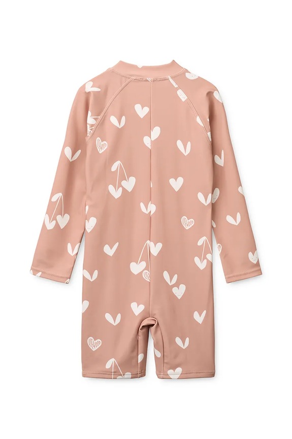 Liewood gyerek strand kezeslábas Max Printed LS Swim Jumpsuit LW20434.G.PPY2 rózsaszín SS26