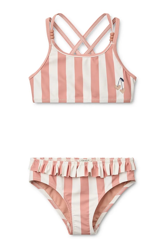 Liewood kétrészes fürdőruha gyerek Belle Stripe Bikini rózsaszín LW20435.PPY2