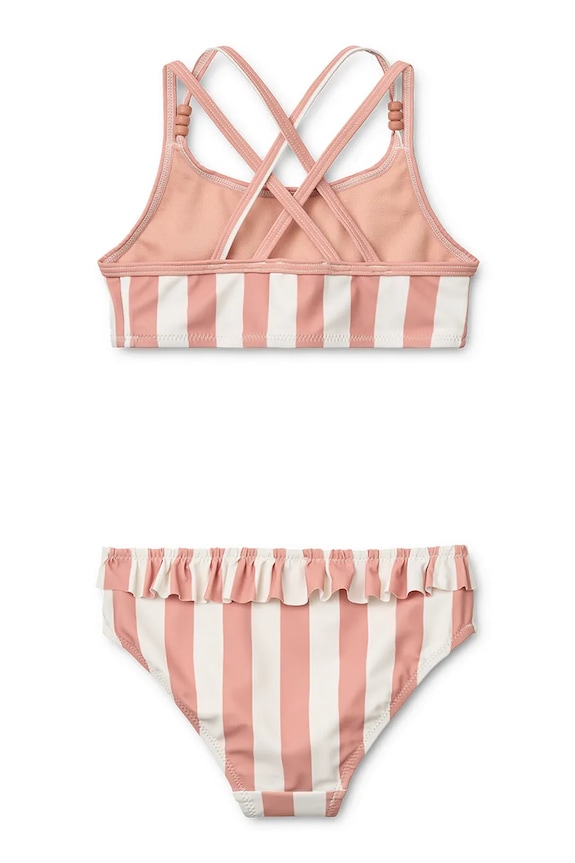 Liewood kétrészes fürdőruha gyerek Belle Stripe Bikini LW20435.PPY2 rózsaszín SS26