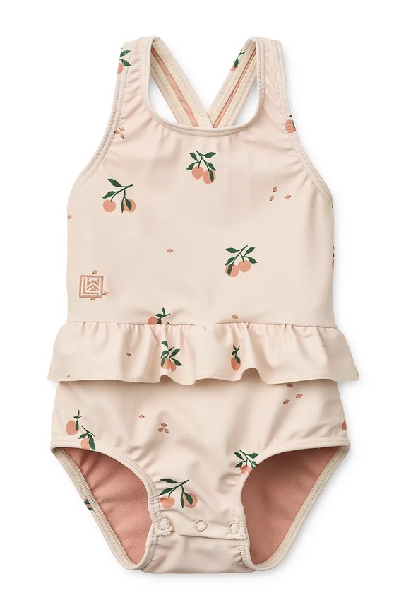 Liewood egyrészes fürdőruha gyerek Amara Baby Printed Swimsuit narancssárga LW20446.PPY2