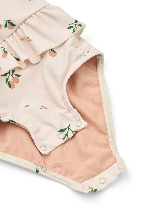 Lány Liewood egyrészes fürdőruha gyerek Amara Baby Printed Swimsuit LW20446.PPY2 narancssárga