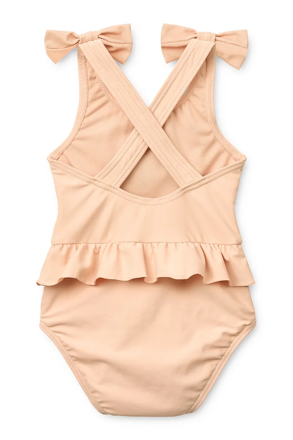Liewood egyrészes fürdőruha gyerek Amara Baby Swimsuit w Bow LW20504.PPY2 narancssárga SS26