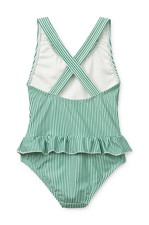 Lány Liewood gyerek egyrészes fürdőruha Amara Stripe Swimsuit LW20686.PPY2 zöld