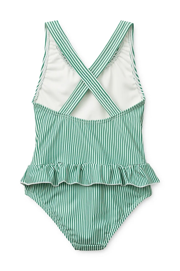 Lány Liewood gyerek egyrészes fürdőruha Amara Stripe Swimsuit LW20686.PPY2 zöld
