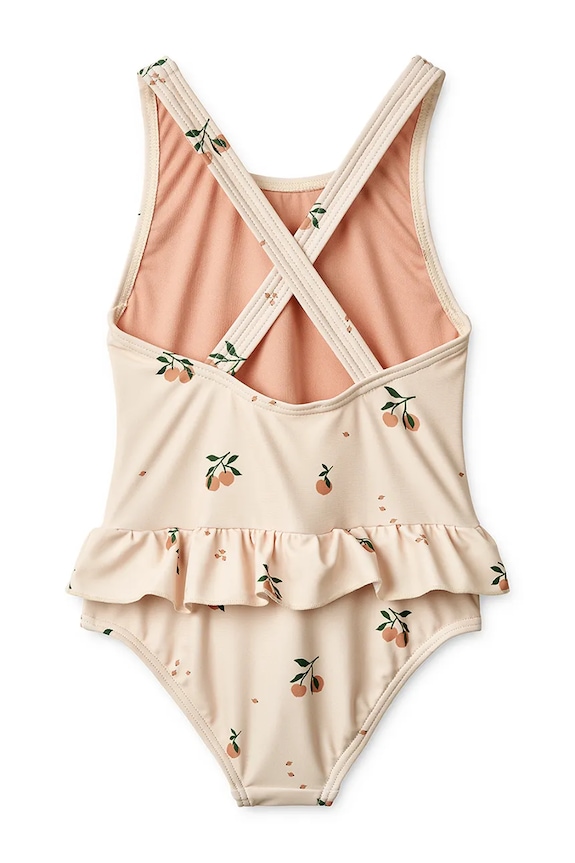 Liewood gyerek egyrészes fürdőruha Amara Printed Swimsuit LW20984.PPY2 bézs SS26