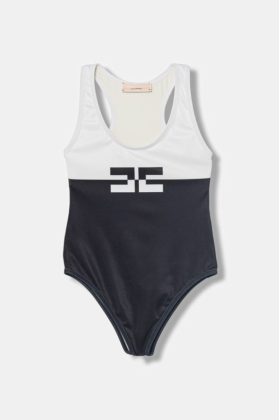Elisabetta Franchi costume da bagno intero per bambini nero EFSW026.C.JT004.140.158
