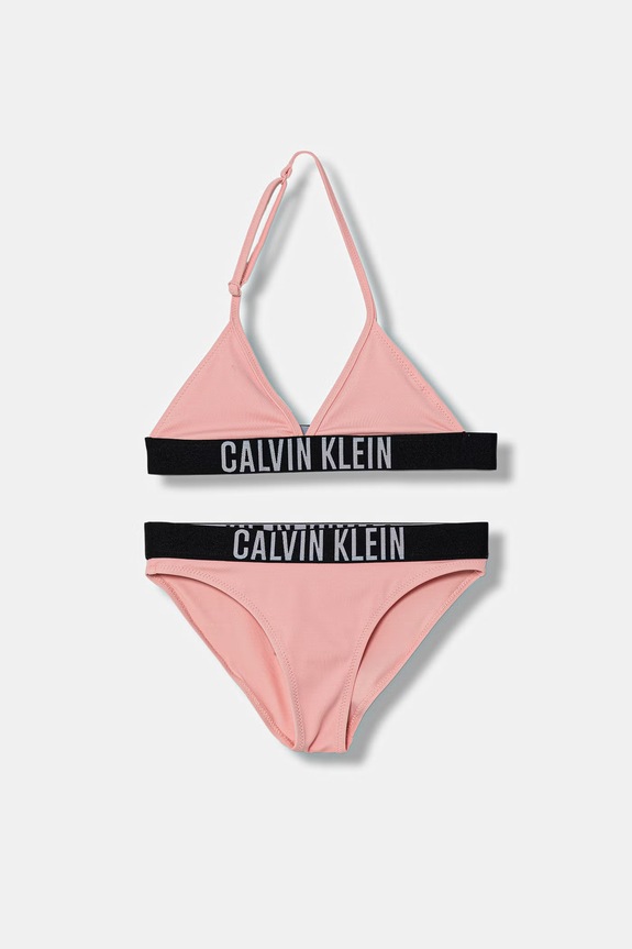 Calvin Klein Jeans costum de baie din două piese pentru copii roz KY0KY00090.PPY2