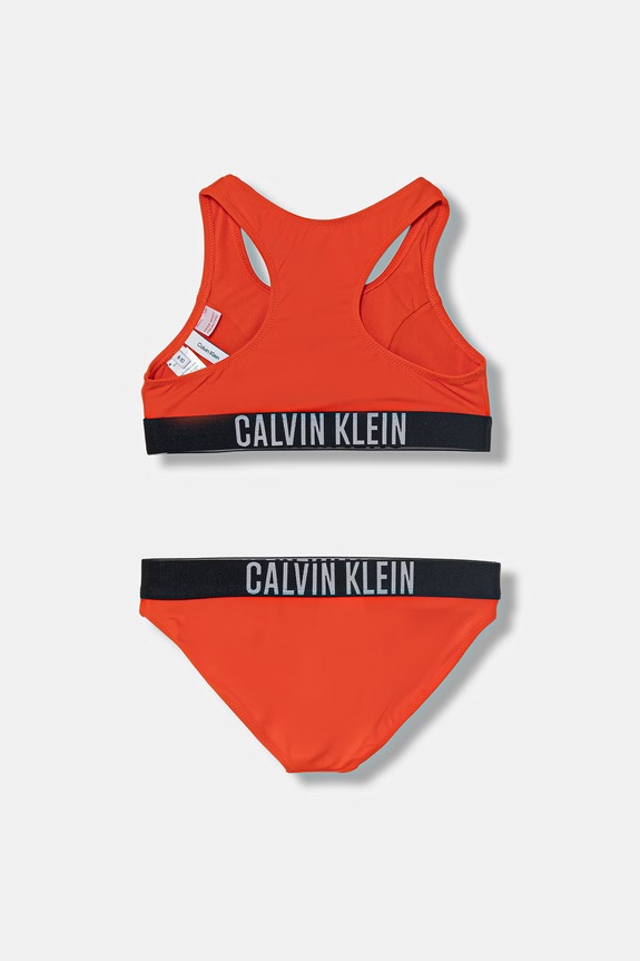 Calvin Klein Jeans dvojdielne plavky detské KY0KY00091.PPY2 oranžová SS26