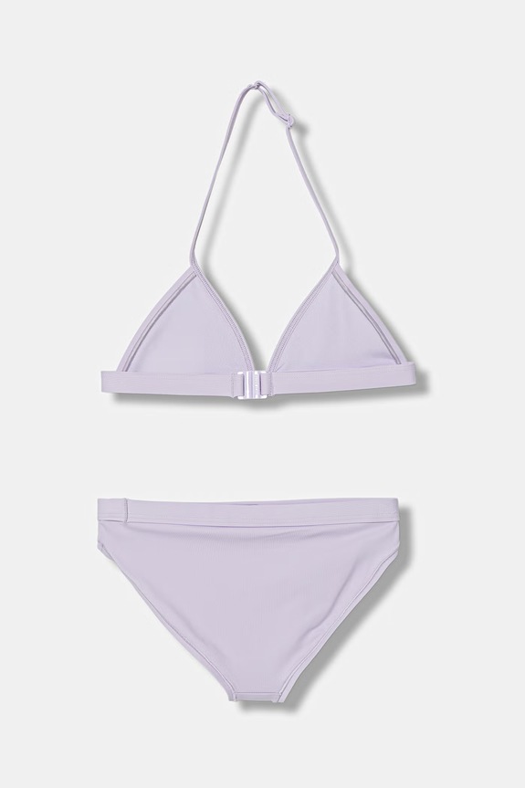 Calvin Klein Jeans strój kąpielowy dwuczęściowy dziecięcy KY0KY00092.PPY2 fioletowy SS26