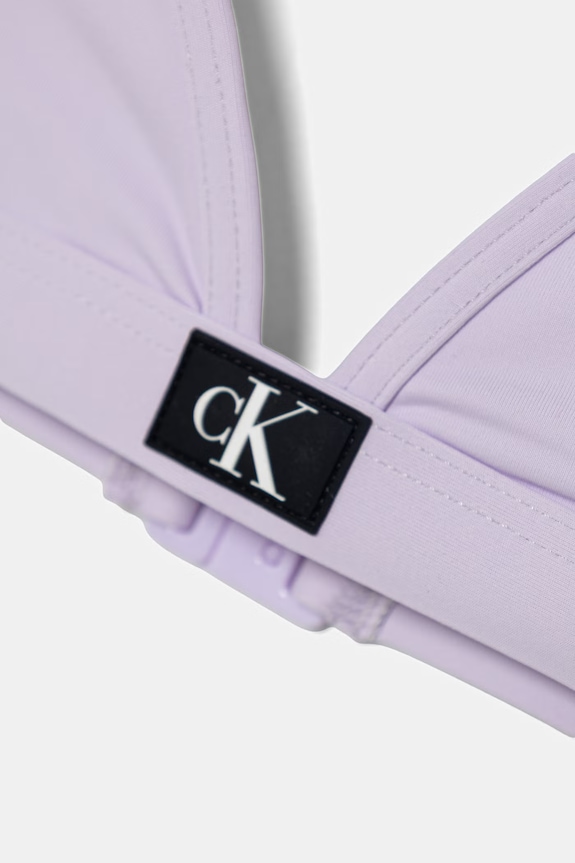 Dziewczynka Calvin Klein Jeans strój kąpielowy dwuczęściowy dziecięcy KY0KY00092.PPY2 fioletowy