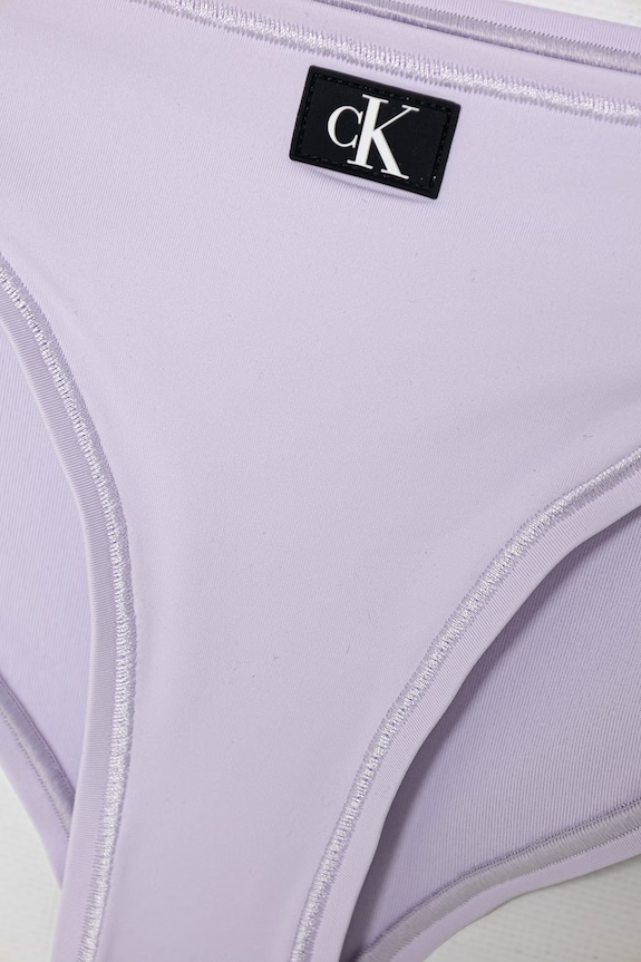 Dziewczynka Calvin Klein Jeans strój kąpielowy dwuczęściowy dziecięcy KY0KY00093.PPY2 fioletowy