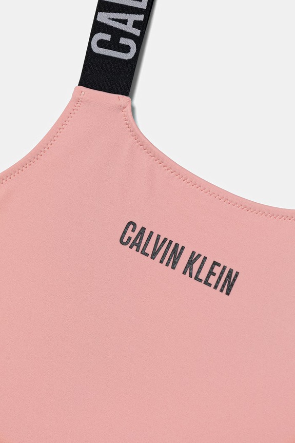 Dievča Calvin Klein Jeans jednodielne plavky detské KY0KY00098.PPY2 ružová