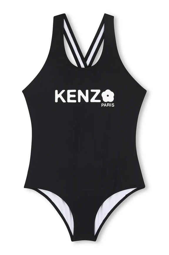 Kenzo Kids jednoczęściowy strój kąpielowy dziecięcy miękka czarny K61789.114.150