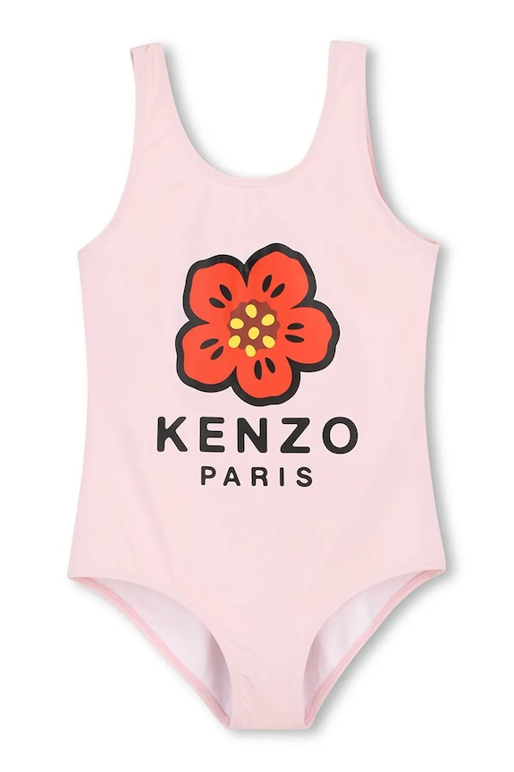 Kenzo Kids jednoczęściowy strój kąpielowy dziecięcy miękka różowy K61864.102.108