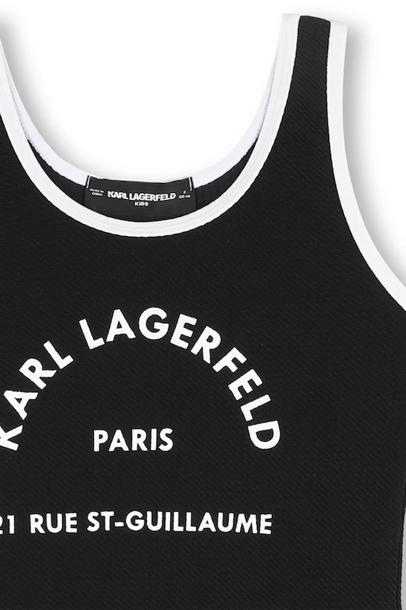 Jednodílné dětské plavky Karl Lagerfeld černá Z31113.86.108