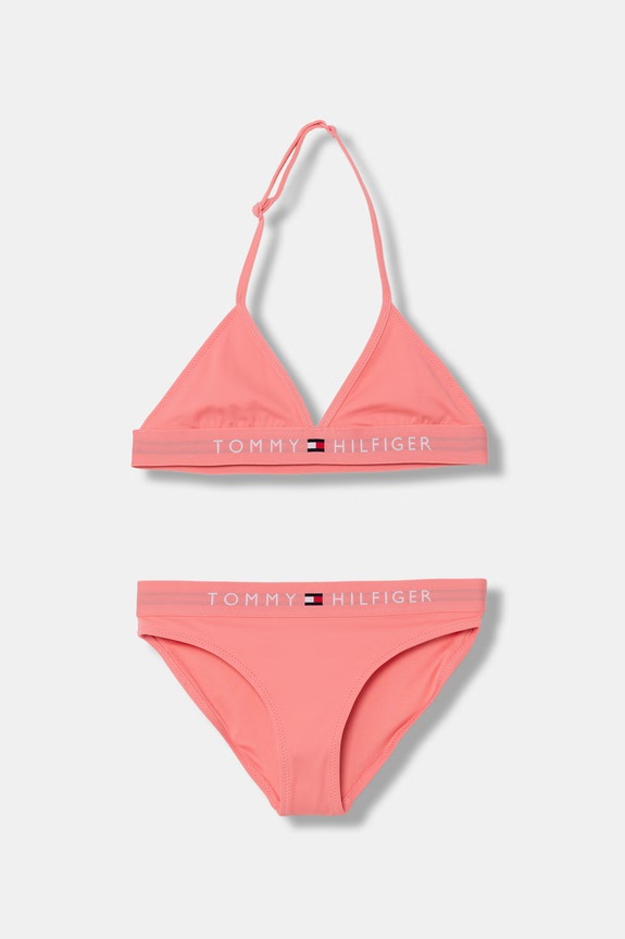 Tommy Hilfiger dvojdielne plavky detské ružová UG0UG00799.PPY2