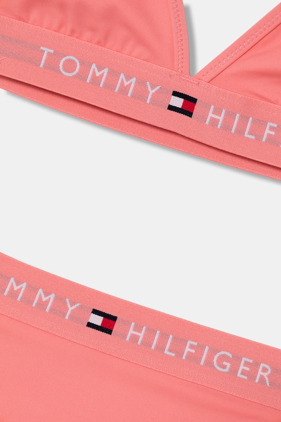 Dievča Tommy Hilfiger dvojdielne plavky detské UG0UG00799.PPY2 ružová