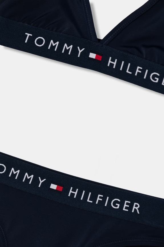 Dievča Tommy Hilfiger dvojdielne plavky detské UG0UG00799.PPY2 tmavomodrá