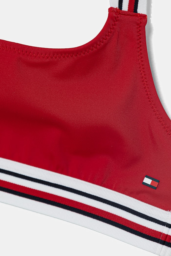 DÍVKA Tommy Hilfiger dvoudílné dětské plavky UG0UG00823.PPY2 červená