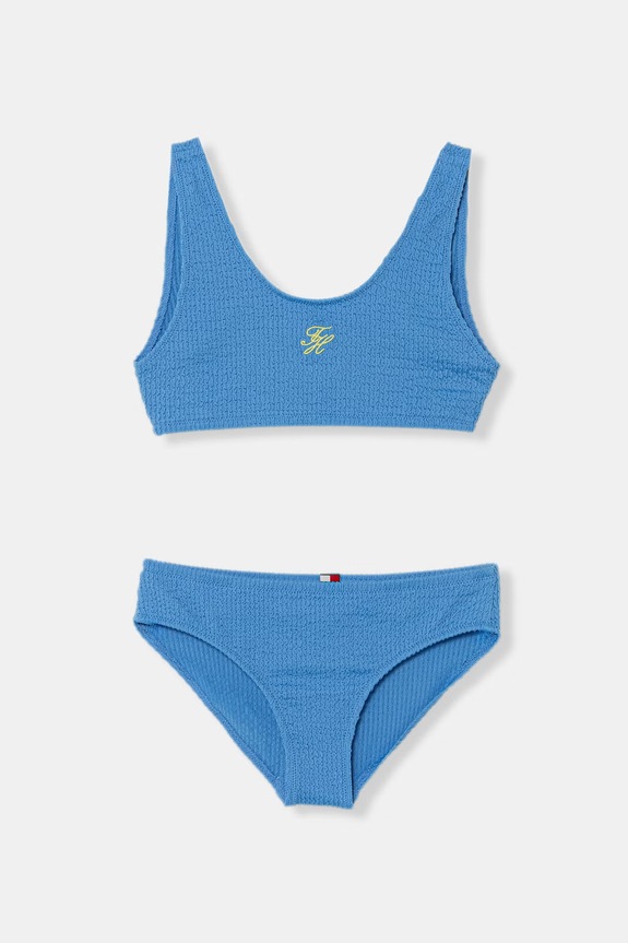 Tommy Hilfiger costum de baie din două piese pentru copii albastru UG0UG00825.PPY2