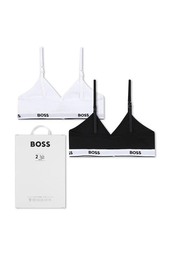 BOSS biustonosz dziecięcy 2-pack J52671.138.150 czarny SS26