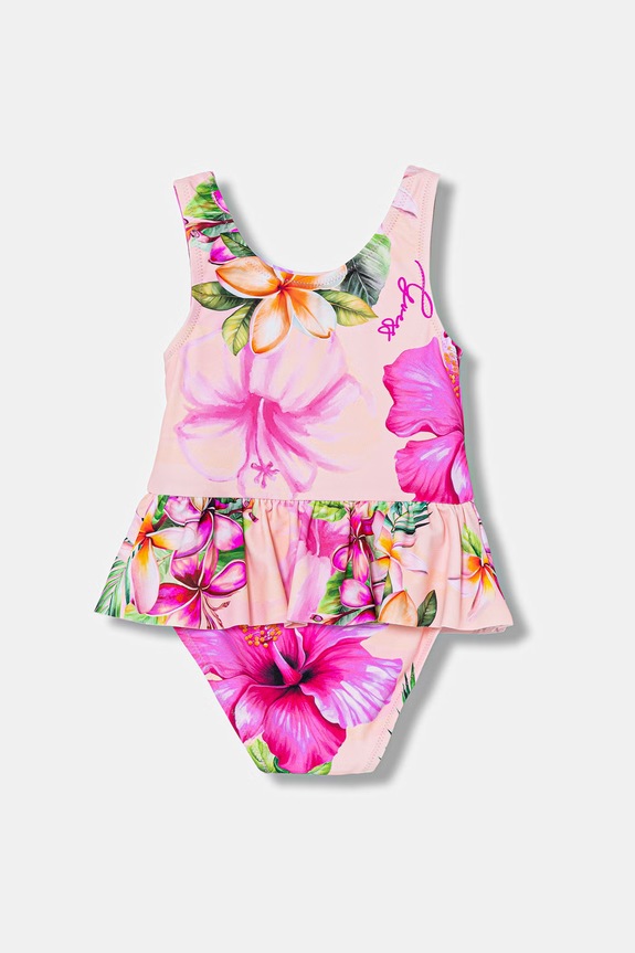 Guess costum de baie dintr-o singură piesă pentru bebeluși A6GZ00.MC052.PPY2.M roz SS26