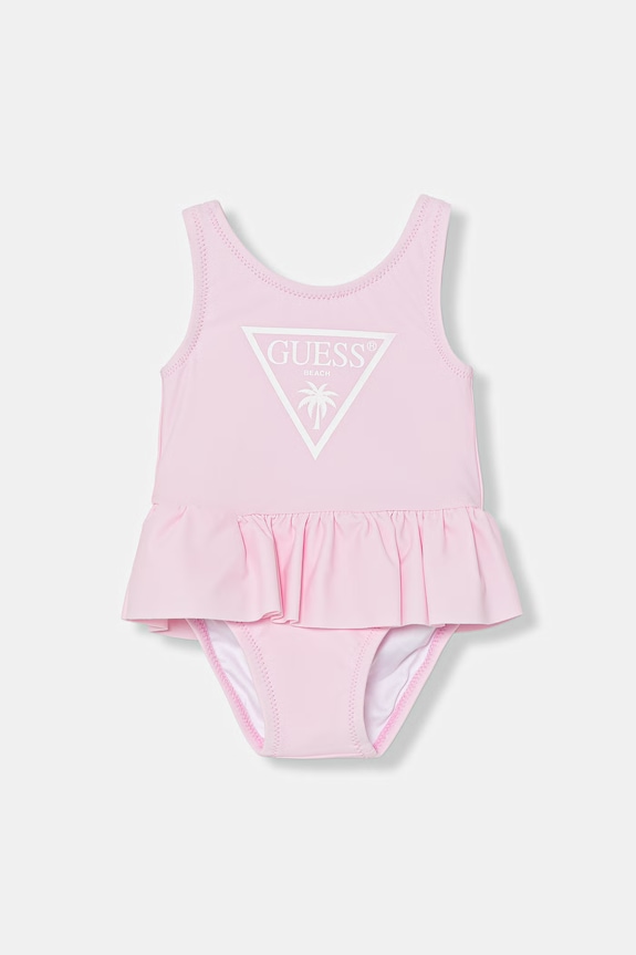 Guess costum de baie dintr-o singură piesă pentru bebeluși roz A6GZ01.KCA60.PPY2.M