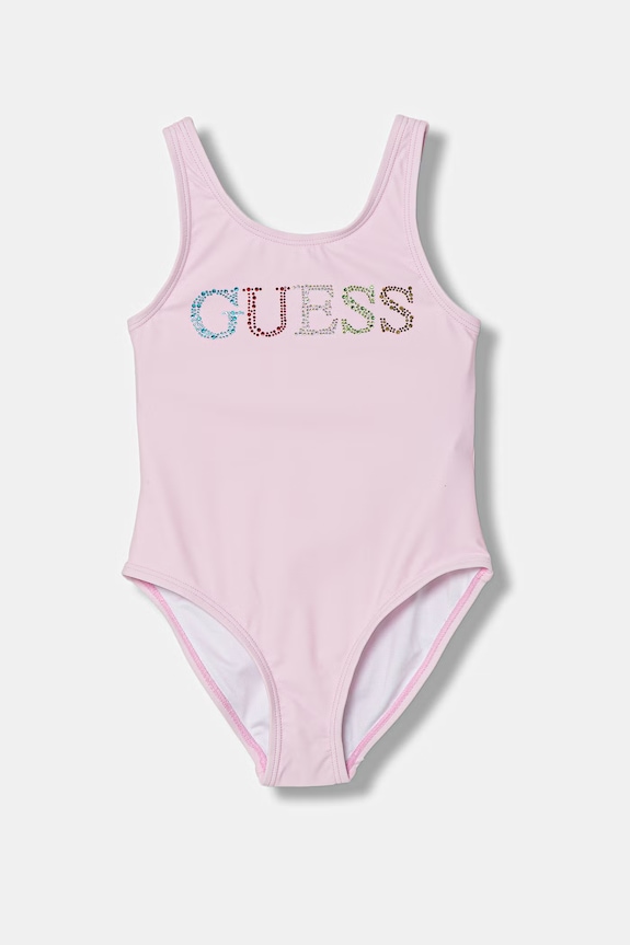 Guess costum de baie dintr-o singură piesă pentru copii roz J6GZ29.KCA60.PPY2.M