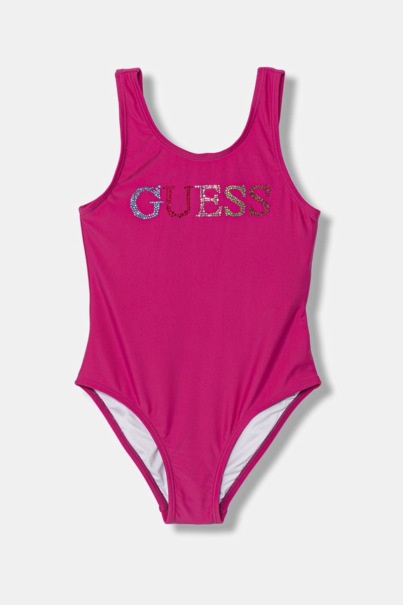 Guess costum de baie dintr-o singură piesă pentru copii roz J6GZ29.KCA60.PPY2.M