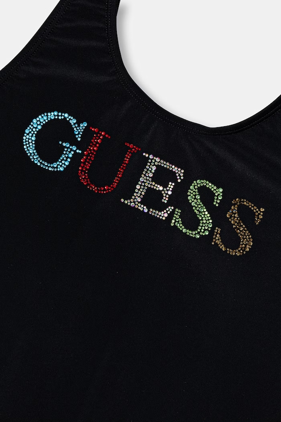 Fete Guess costum de baie dintr-o singură piesă pentru copii J6GZ29.KCA60.PPY2.M negru
