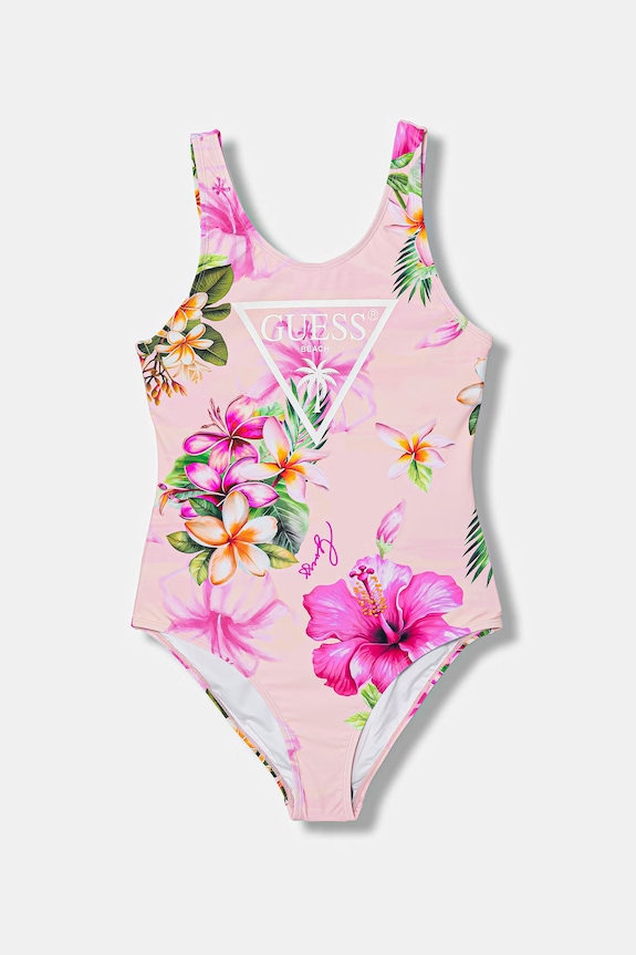 Guess costum de baie dintr-o singură piesă pentru copii roz J6GZ32.MC052.PPY2.M