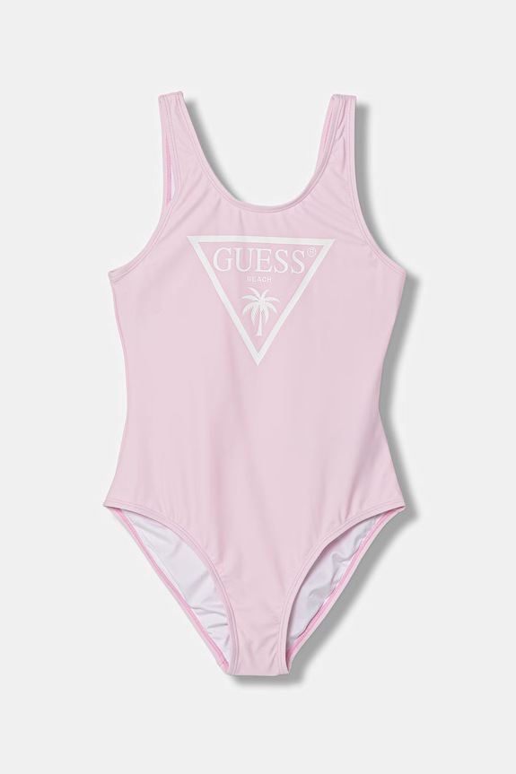 Guess costum de baie dintr-o singură piesă pentru copii roz J6GZ33.KCA60.PPY2.M