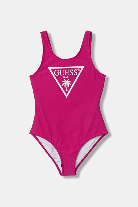 Guess costum de baie dintr-o singură piesă pentru copii roz J6GZ33.KCA60.PPY2.M