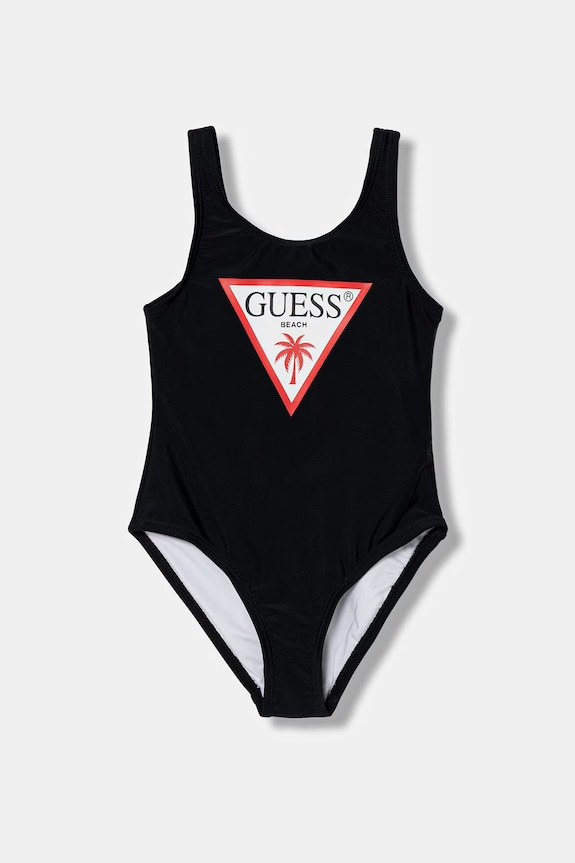 Guess costum de baie dintr-o singură piesă pentru copii negru J6GZ33.KCA60.PPY2.M