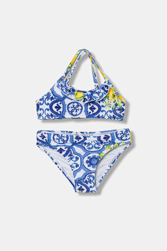Guess costum de baie din două piese pentru copii albastru J6GZ34.MC052.PPY2.M