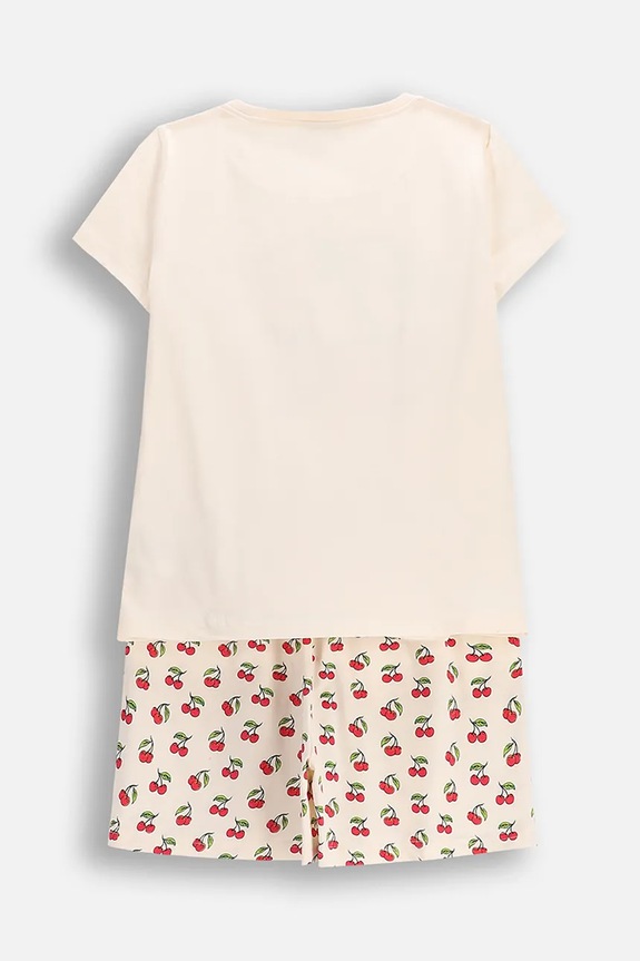 Dječja pamučna pidžama Coccodrillo WC6448202PJS bež SS26