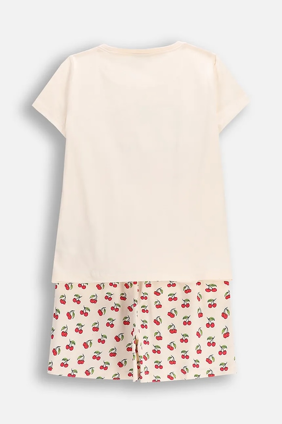 Dječja pamučna pidžama Coccodrillo WC6448202PJS bež SS26