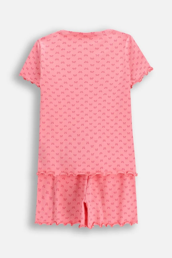 Dječja pamučna pidžama Coccodrillo WC6448210PJS roza SS26