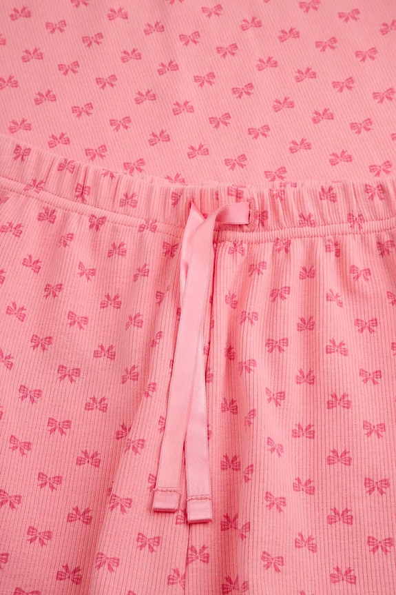 Dječja pamučna pidžama Coccodrillo roza WC6448210PJS