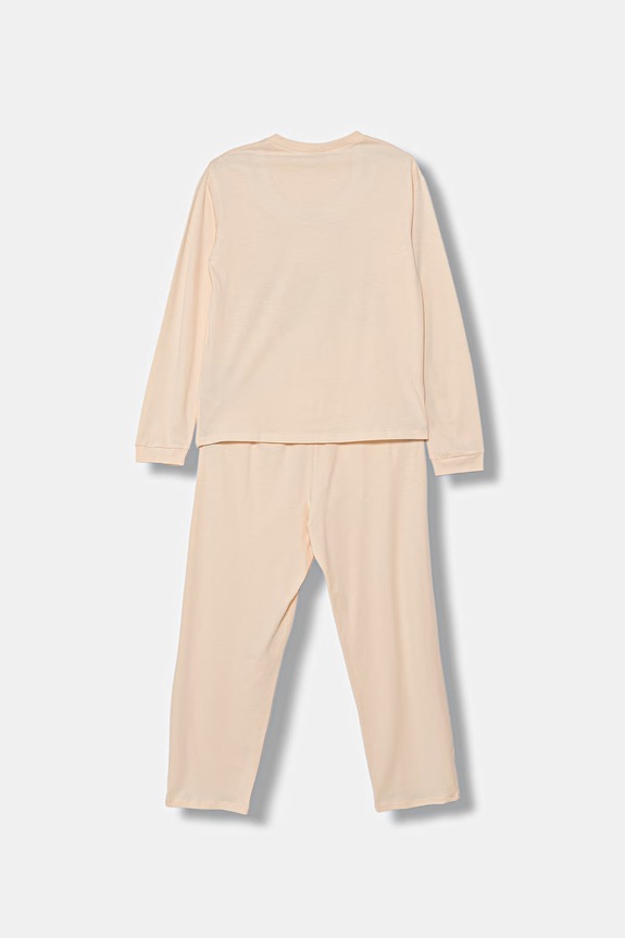 United Colors of Benetton dvojdielne pyžamo detské bavlnené 30960P09U.G.G.Stagional béžová SS26