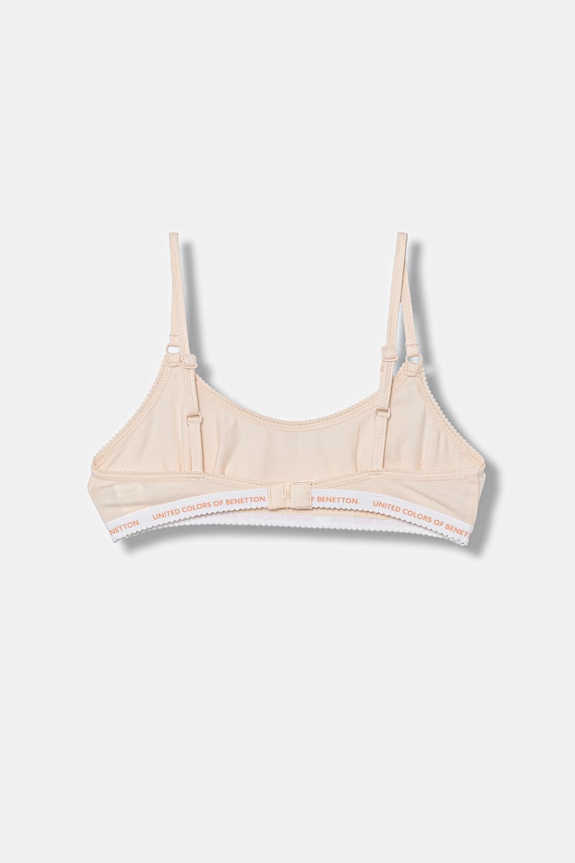 United Colors of Benetton biustonosz dziecięcy bawełniany z elastanem 2-pack 3MC10R1IN.G.Stagionale pomarańczowy SS26