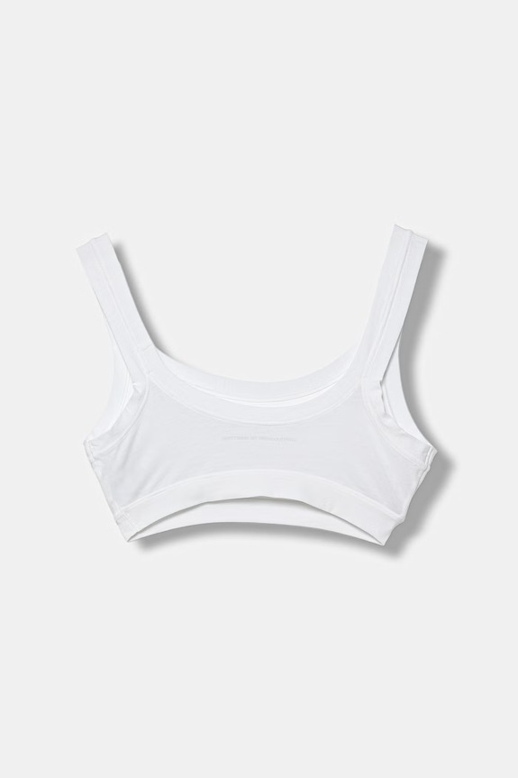 United Colors of Benetton biustonosz dziecięcy bawełniany 2-pack biały 3RDW0R00A.G.Stagionale