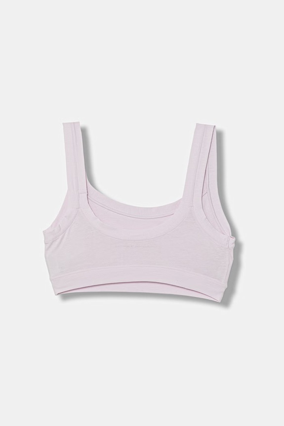Παιδικό βαμβακερό μπουστάκι United Colors of Benetton 2-pack 3RDW0R00A.G.Stagionale μωβ SS26