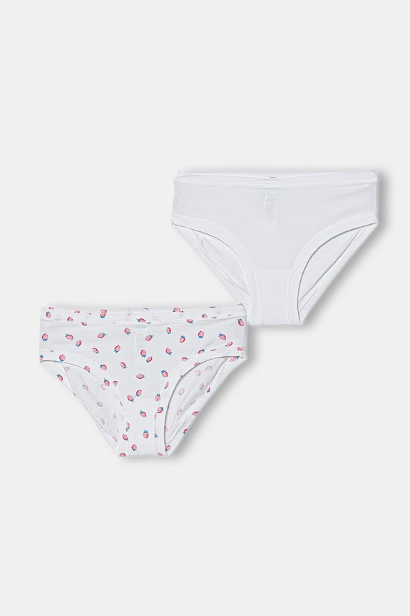 United Colors of Benetton figi dziecięce bawełniane z elastanem 2-pack biały 3RDW0S032.G.Stagionale