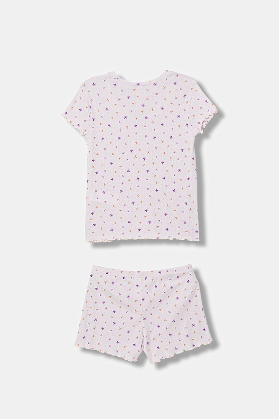 United Colors of Benetton pijama din două piese pentru copii, din bumbac 3OJC0P09Z.G.Stagionale violet SS26