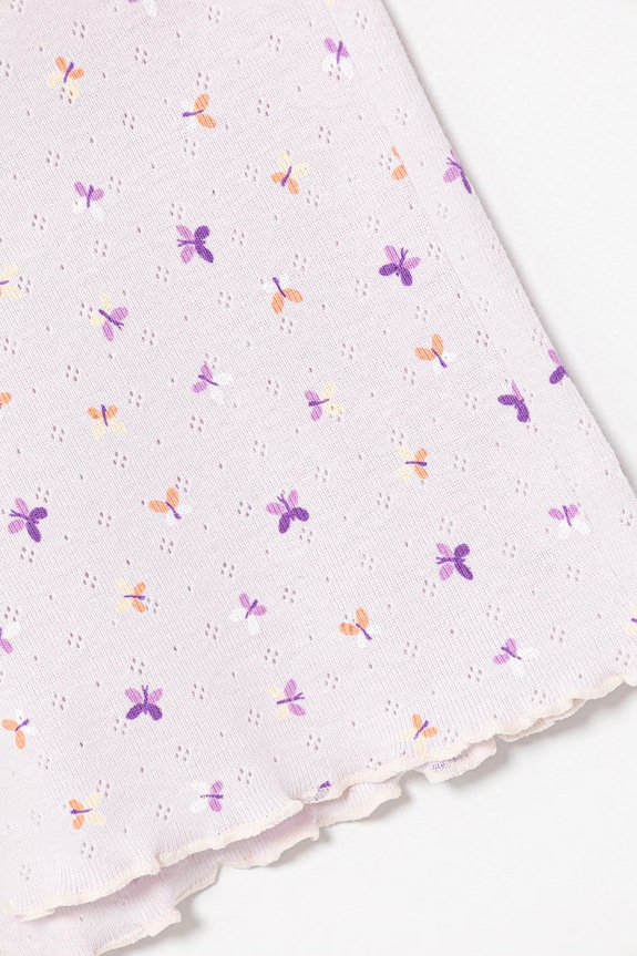 United Colors of Benetton pijama din două piese pentru copii, din bumbac violet 3OJC0P09Z.G.Stagionale