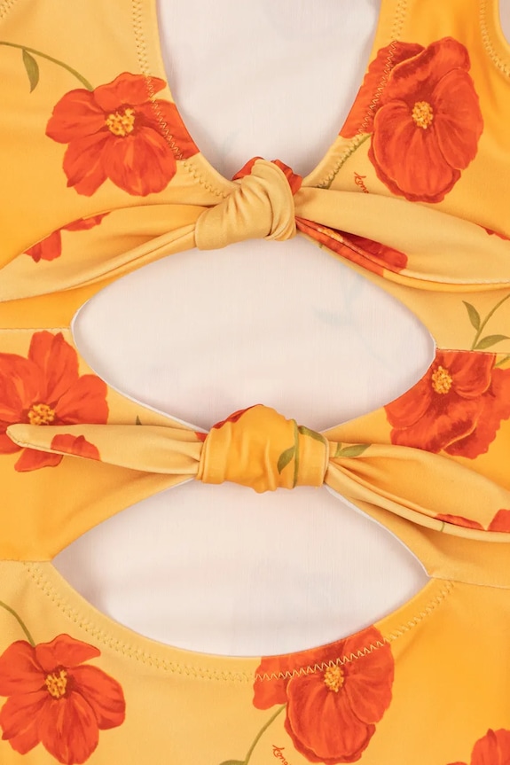 Konges Sløjd jednodielne plavky detské ABRIA SWIMSUIT GRS žltá KS105243.PPY2