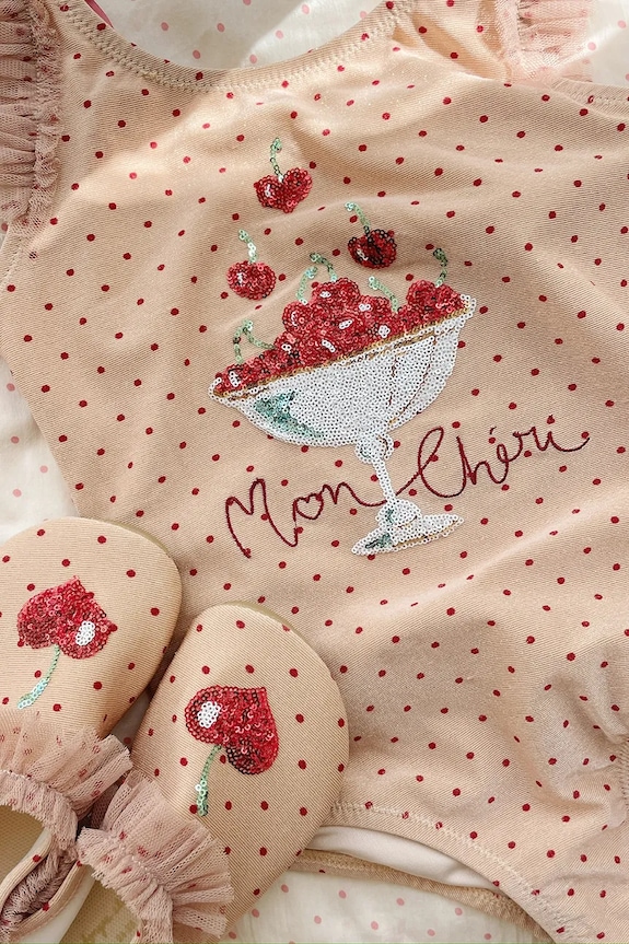 Konges Sløjd jednodielne plavky detské AMANDINE SWIMSUIT KS105261.PPY2
